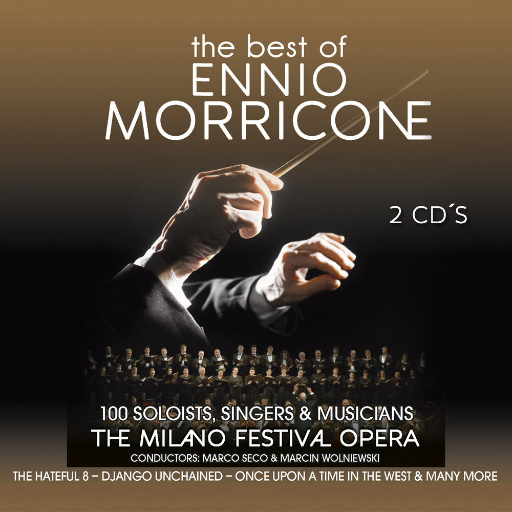 Cover zu The Best of Ennio Morricone mit Orchester und Dirigent