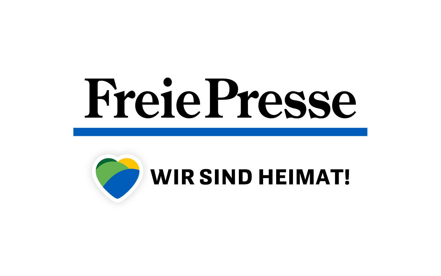 Logo der Freien Presse mit dem Slogan 'WIR SIND HEIMAT!