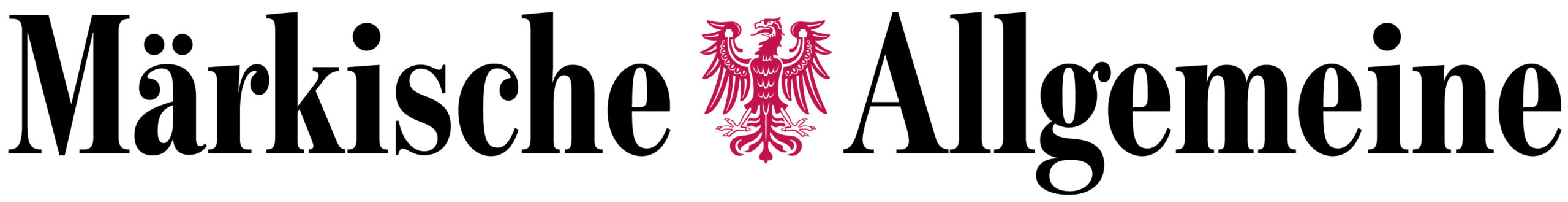 Logo der Märkischen Allgemeinen Zeitung mit rotem Wappen.