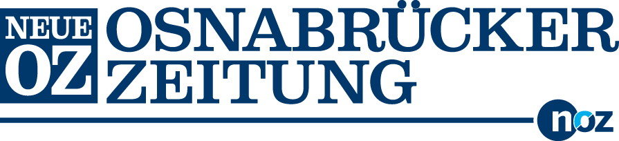 Logo der Neuen Osnabrücker Zeitung mit blauem Schriftzug.